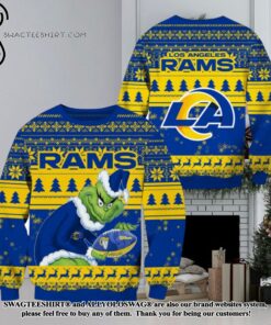 Los Angeles Rams NFL Grinch Fans Gift Funny Ugly Wool Sweater